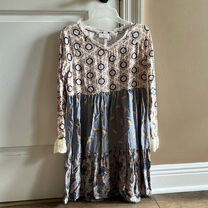 Matilda Jane 435 Make Believe So Spirited tween tiered l/s dress.